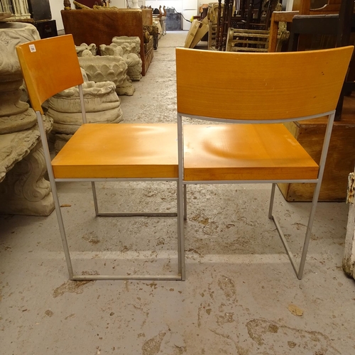 2004 - A pair of Cuba stacking chairs, by La Plama, after a design by Enzo Berti