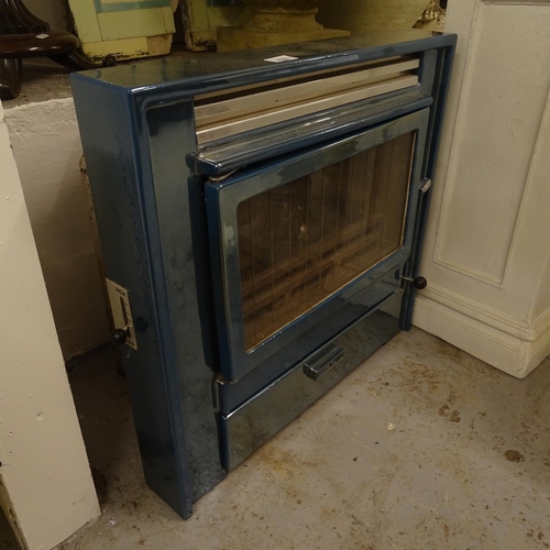 2065 - A Vintage enamel and cast-iron Rayburn 