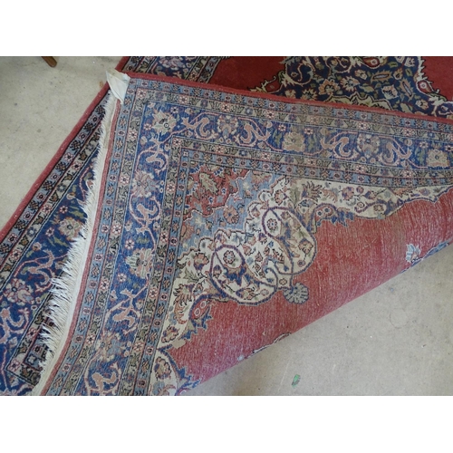 2093 - Red ground Persian style rug 208cm x 139cm