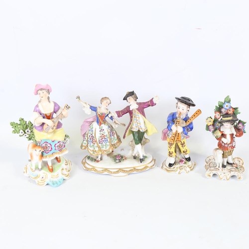 157 - 4 various Continental porcelain figures