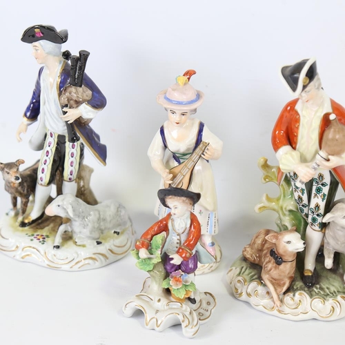 158 - 5 various Continental porcelain figures