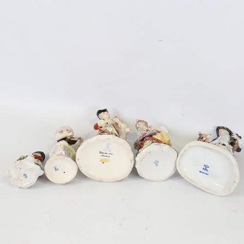 158 - 5 various Continental porcelain figures