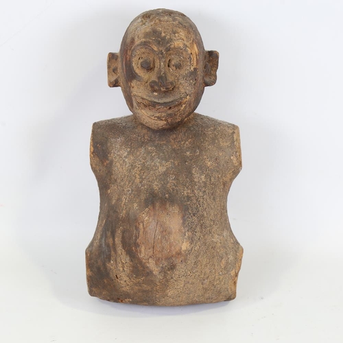 162 - An African Tribal carved and painted wood figure, height 31cm