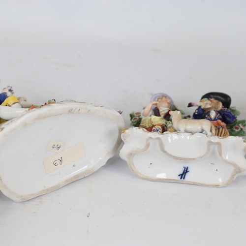 184 - 4 various Continental porcelain figures, largest height 24cm