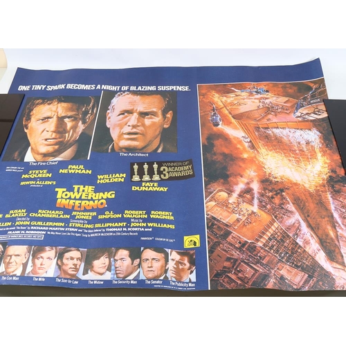 194 - 2 Quad film posters, The Street Walker, and The Towering Inferno, unframed (2)