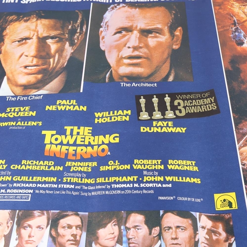 194 - 2 Quad film posters, The Street Walker, and The Towering Inferno, unframed (2)