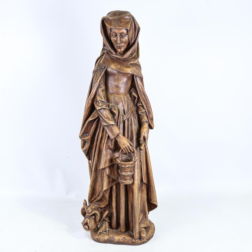 226 - A V & A Museum replica of the Statue of St Martha, height 71cm