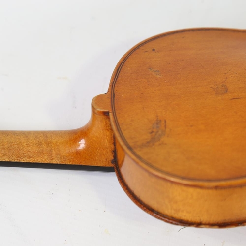 232 - A one-eight-size violin, length of back 26.5cm, cased