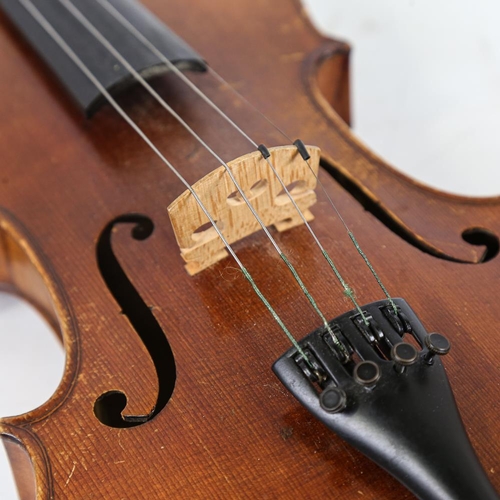 234 - A Mirecourt School violin, circa 1880, used by John Georgiadis when playing and conducting the Gala ... 