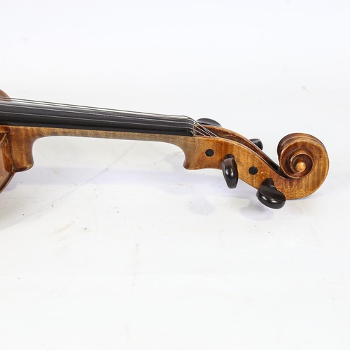 234 - A Mirecourt School violin, circa 1880, used by John Georgiadis when playing and conducting the Gala ... 