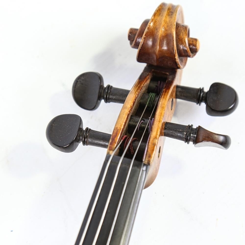 234 - A Mirecourt School violin, circa 1880, used by John Georgiadis when playing and conducting the Gala ... 