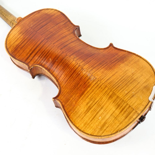 234 - A Mirecourt School violin, circa 1880, used by John Georgiadis when playing and conducting the Gala ... 