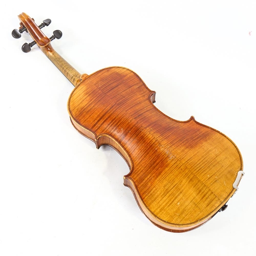 234 - A Mirecourt School violin, circa 1880, used by John Georgiadis when playing and conducting the Gala ... 