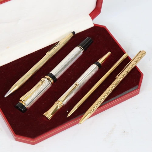 247 - A group of 5 various propelling pencils and fountain pen (5)