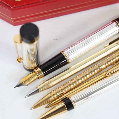 247 - A group of 5 various propelling pencils and fountain pen (5)