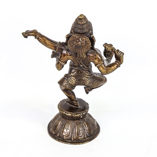 278 - Indian bronze figure of Ganesh, height 21cm