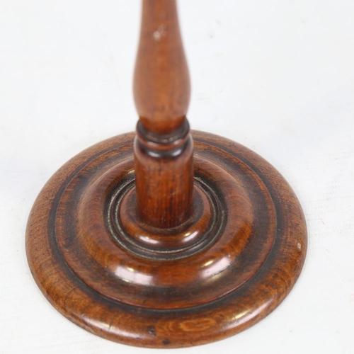 280 - A Victorian mahogany wig stand, height 23cm