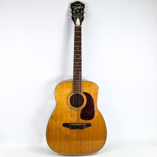 318 - A Harmony Sovereign acoustic guitar, circa 1960s, model H1260, with carrying case