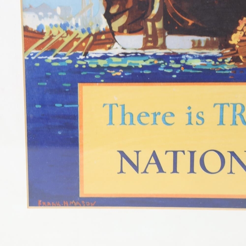 329 - There Is Treasure For All In National Savings, original National Savings Committee poster, framed, o... 