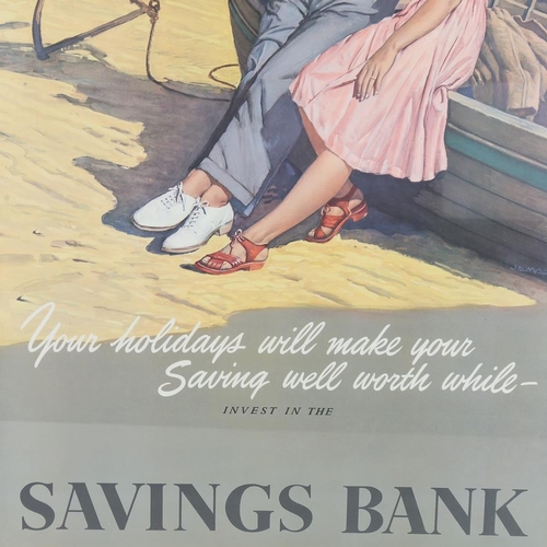 336 - Your Holidays Will Make Your Savings Well Worthwhile Invest In The National Savings Bank, original N... 