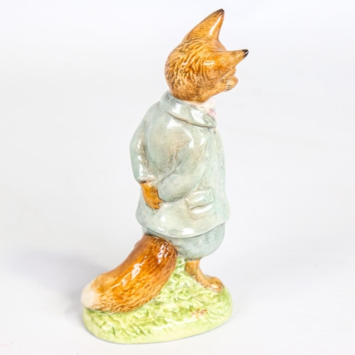 340 - Beswick Beatrice Potter foxy whiskered gentleman, gold back stamp, height 12cm