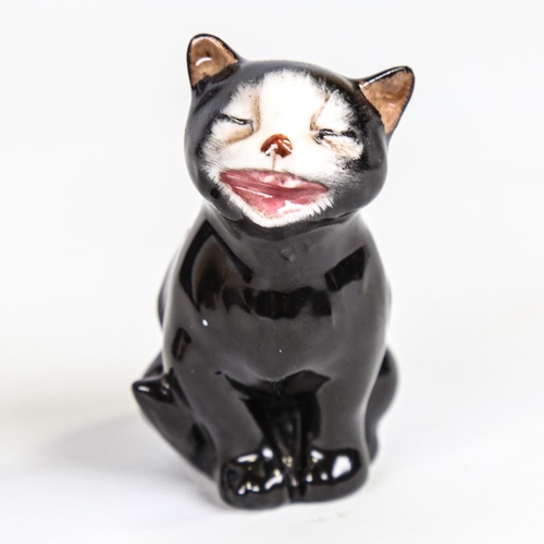 341 - Royal Doulton meowing cat, serial no. K12, height 6.5cm