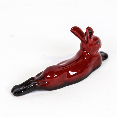 349 - Royal Doulton Flambe rabbit, length 10.5cm