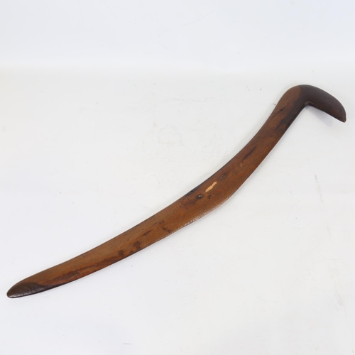 91 - Aboriginal Tribal throwing club, probably early 20th century, length 70cm