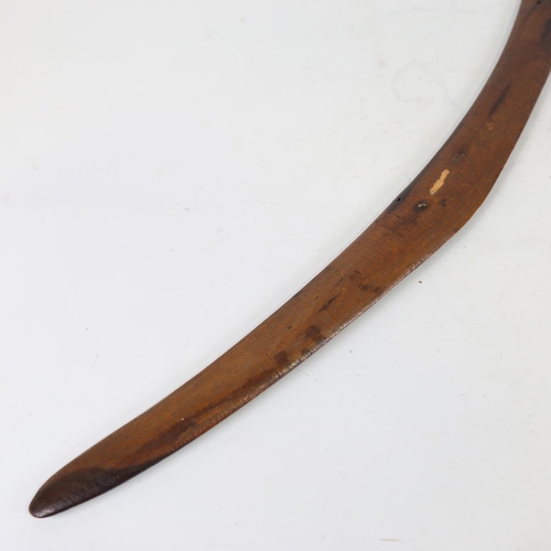 91 - Aboriginal Tribal throwing club, probably early 20th century, length 70cm