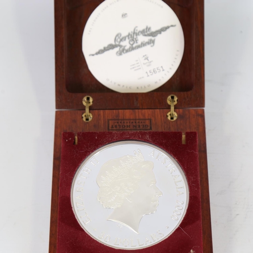 94 - An Australian Sydney 2000 Olympic Games 1 Kilo silver proof Masterpiece $30 coin, the largest Olympi... 