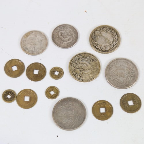 95 - Various Oriental coins and tokens, including Hu-Peh Province