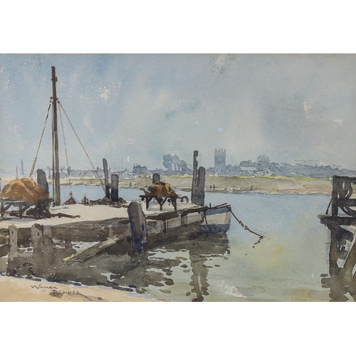 1785 - William Benner (1884 - 1964), watercolour, Walberswick Suffolk, signed, 25cm x 35cm, framed