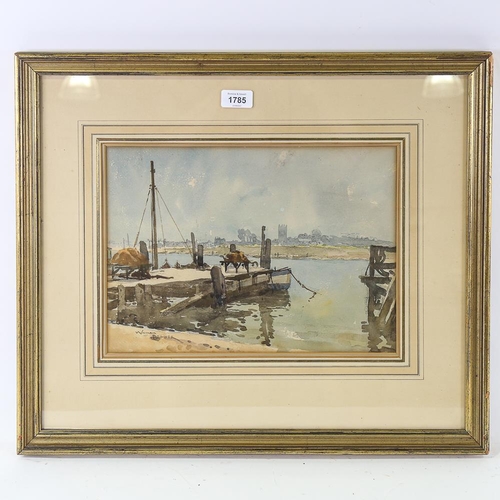 1785 - William Benner (1884 - 1964), watercolour, Walberswick Suffolk, signed, 25cm x 35cm, framed