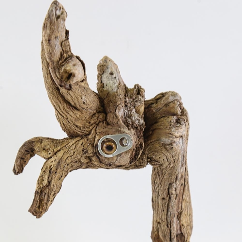 1791 - Chris Watson, mixed media wood sculpture, wood beast, height 47cm