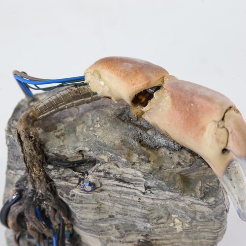 1793 - Chris Watson, mixed media sculpture, mechanical crab, height 12cm