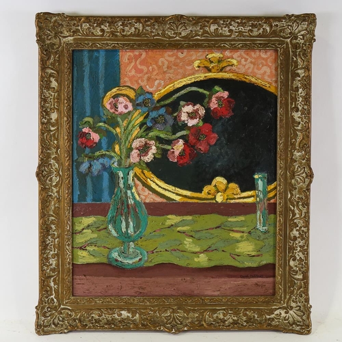 1812 - Carol Maddison, oil on board, still life, 52cm x 43cm, framed