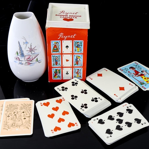 2089 - RAYMOND PEYNET - a boxed set of 2 packs of playing cards with figural decoration, for Friedrich W He... 