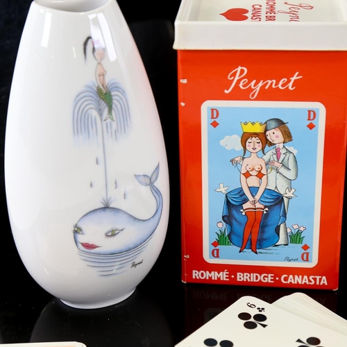 2089 - RAYMOND PEYNET - a boxed set of 2 packs of playing cards with figural decoration, for Friedrich W He... 