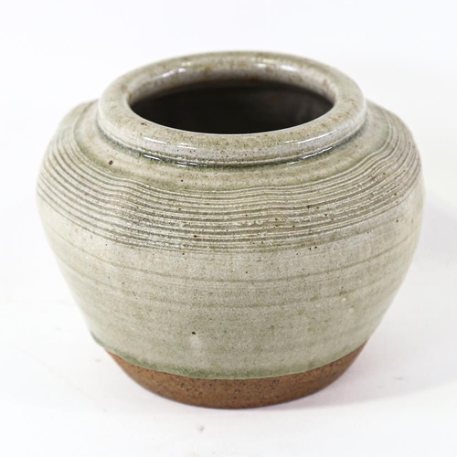 2119 - MIKE DODD interest - Studio pottery jar, early 1970s Whatlington Pottery, with pottery stamp and sta... 