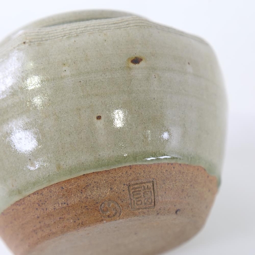 2119 - MIKE DODD interest - Studio pottery jar, early 1970s Whatlington Pottery, with pottery stamp and sta... 