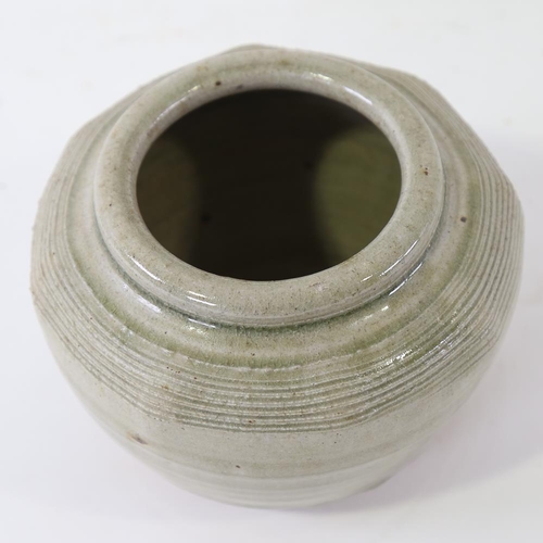 2119 - MIKE DODD interest - Studio pottery jar, early 1970s Whatlington Pottery, with pottery stamp and sta... 