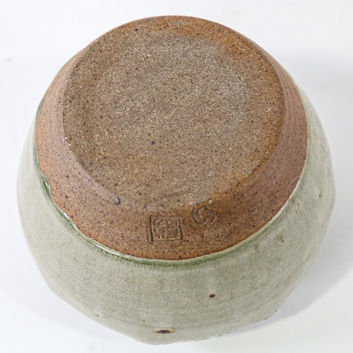 2119 - MIKE DODD interest - Studio pottery jar, early 1970s Whatlington Pottery, with pottery stamp and sta... 