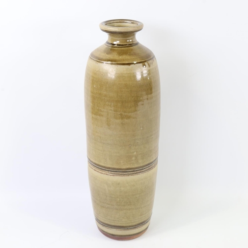 2064 - ALASTAIR HARDIE - Branton Studion pottery vase with ash glaze, height 37cm