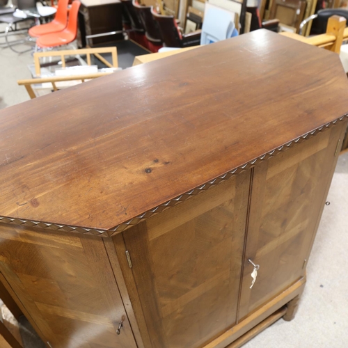 201 - Arthur Romney Green (1872 - 1945), a Cotswold School Arts and Crafts mahogany sideboard cabinet on s... 