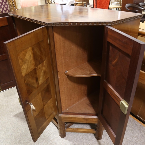 201 - Arthur Romney Green (1872 - 1945), a Cotswold School Arts and Crafts mahogany sideboard cabinet on s... 