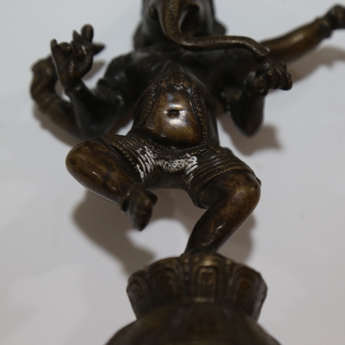 278 - Indian bronze figure of Ganesh, height 21cm