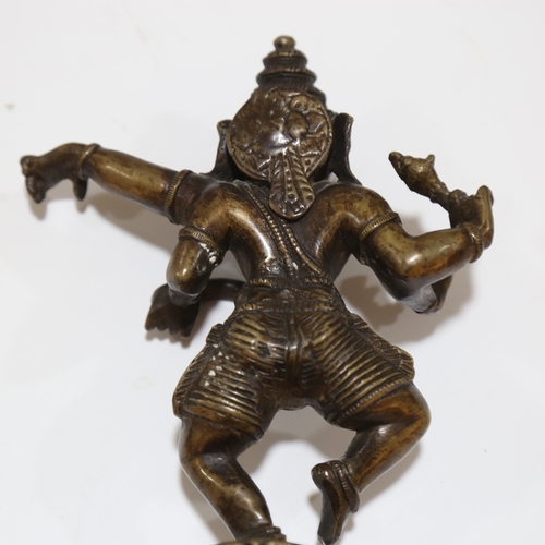 278 - Indian bronze figure of Ganesh, height 21cm