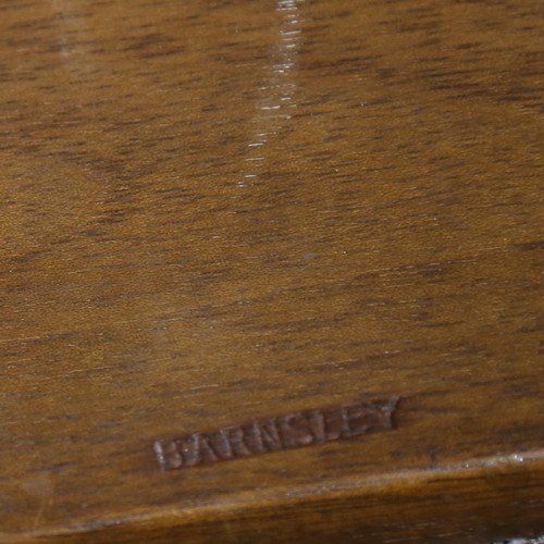 321 - Edward Barnsley, Cotswold School Arts and Crafts oak footstool, stamped Barnsley to underside, lengt... 