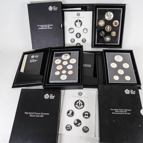 165 - 3 UK proof coin sets - 2014 Commemorative Edition, 2012 proof coin set, and 2013 Commemorative Editi... 