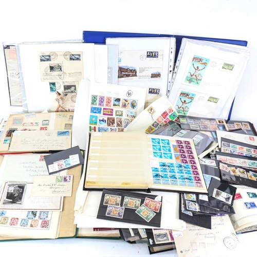 180 - World stamp albums, First Day Covers etc